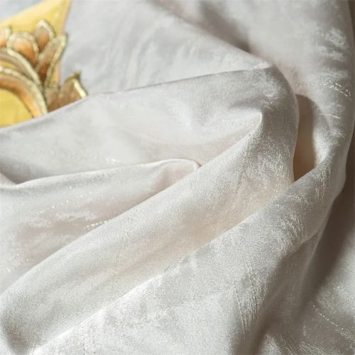 Egyptian Cotton Sheets Set – 1000TC Luxury Embroidered White Gold.