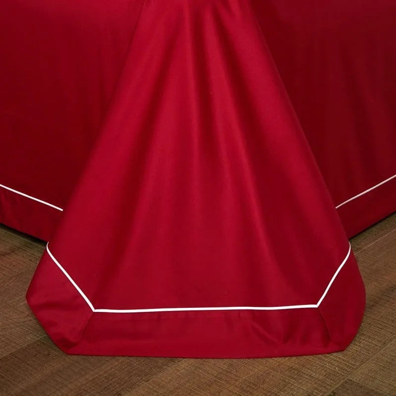 King-size embroidered bed sheets 