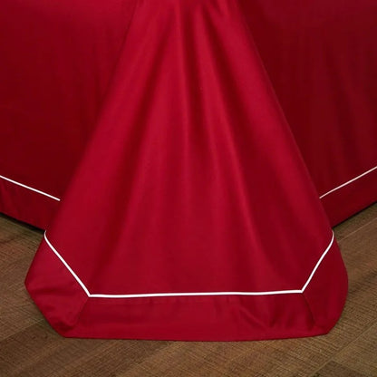 King-size embroidered bed sheets 