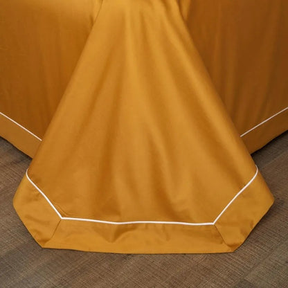 Embroidered bedding set designed for king beds