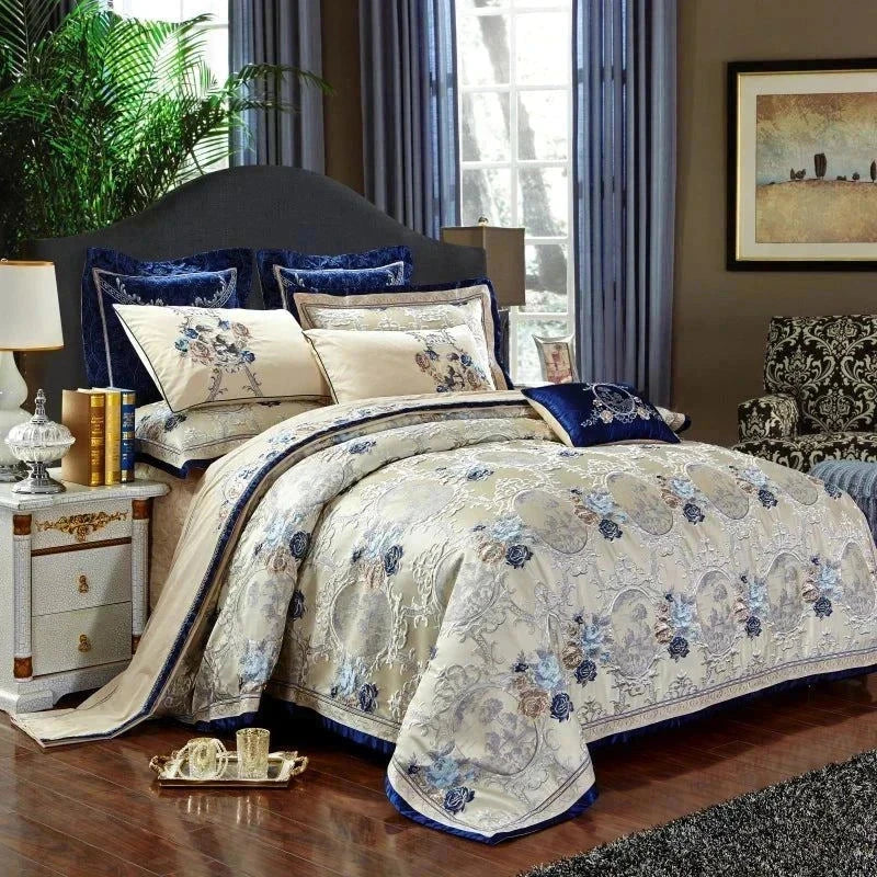 Royal Blue egyptian cotton sheets 2