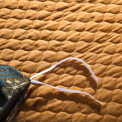 Egyptian Cotton Sheets Royal Golden Embroidered Jacquard Set.