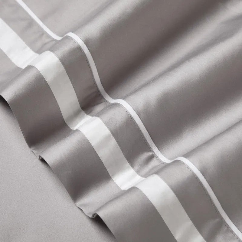 Luxury king bed set with high-quality fabric