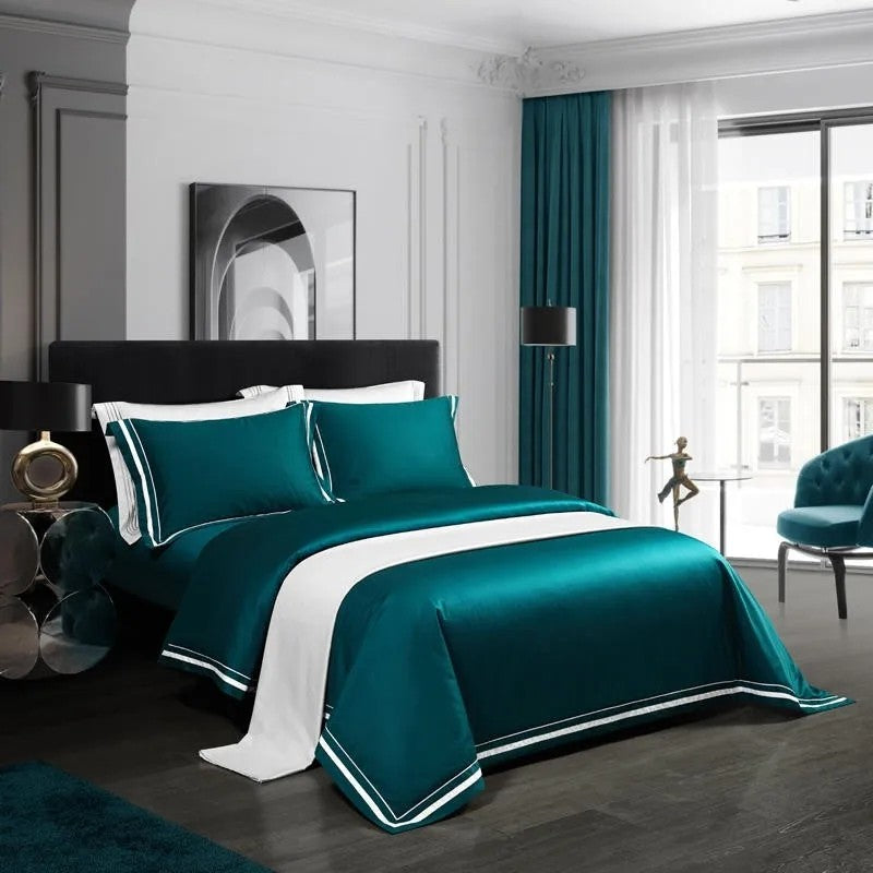 Premium Egyptian cotton bed sheets offering superior softness
