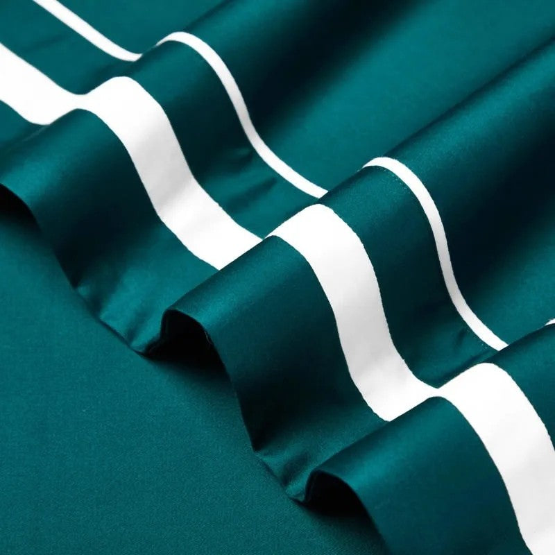Soft Egyptian cotton sheets offering a smooth, breathable feel.